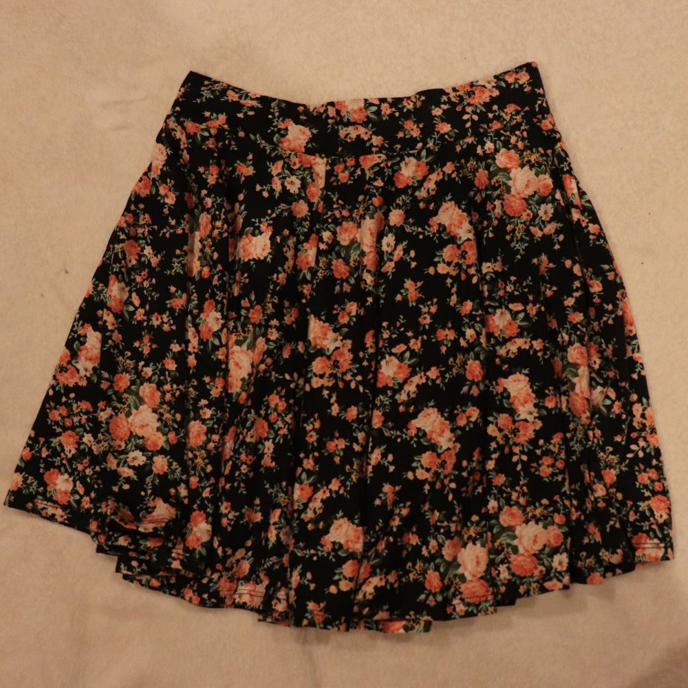 Floral Skater Skirt Charlotte Russe